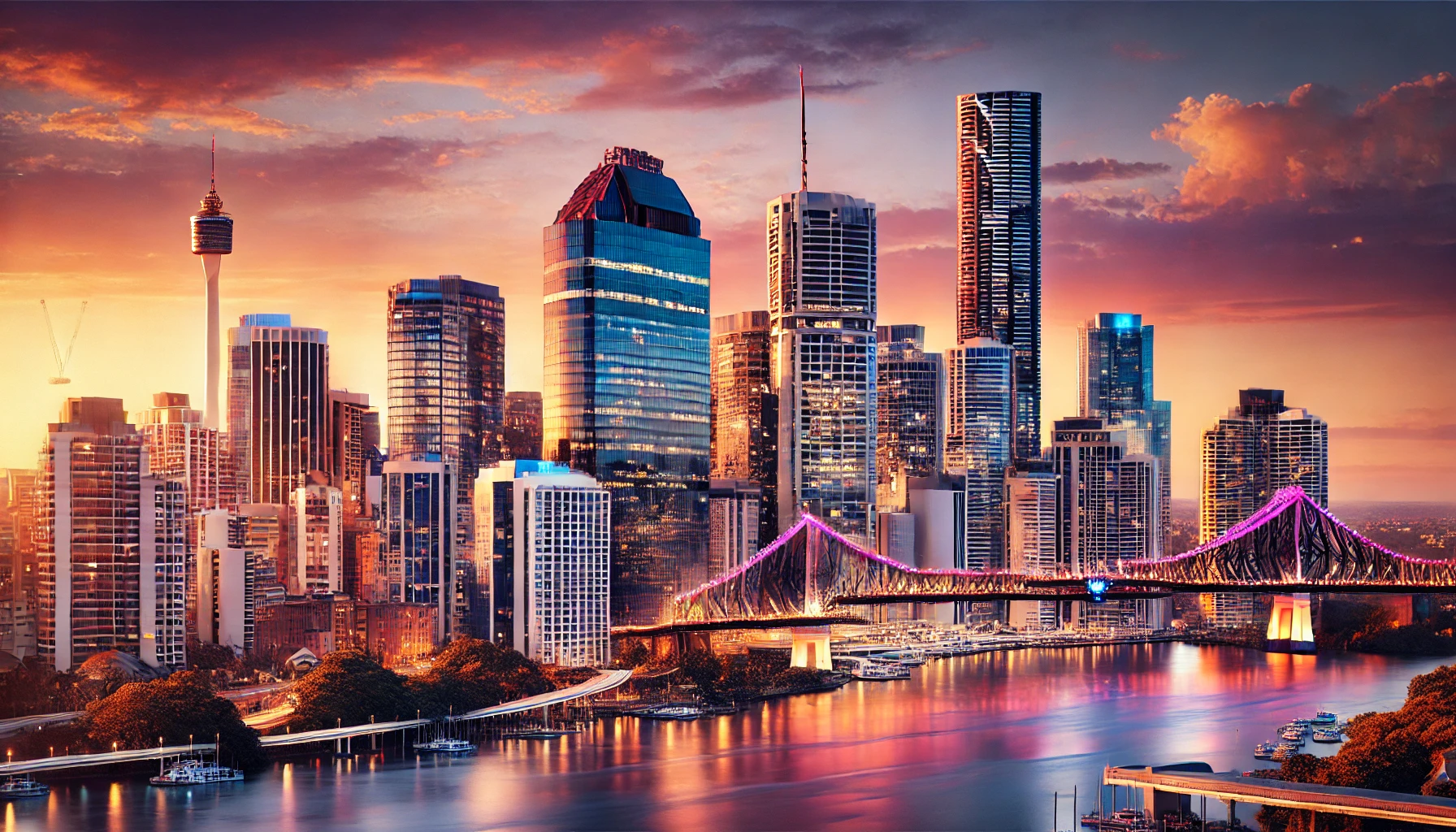 Brisbane City Skyline
